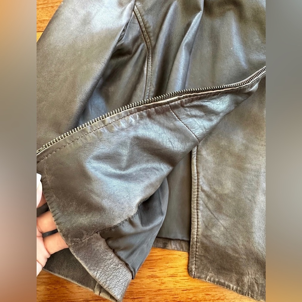Mango leather jacket - Picture 10 of 14